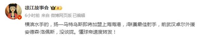 吧！郭田雨合练 徐江：J联赛金靴去海港AG真人直营津门虎补腰 泰山召回卡约(图2)