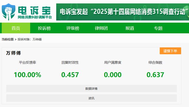 封号判定不公正 强制取消订单AG真人用户投诉“万师傅”(图3)